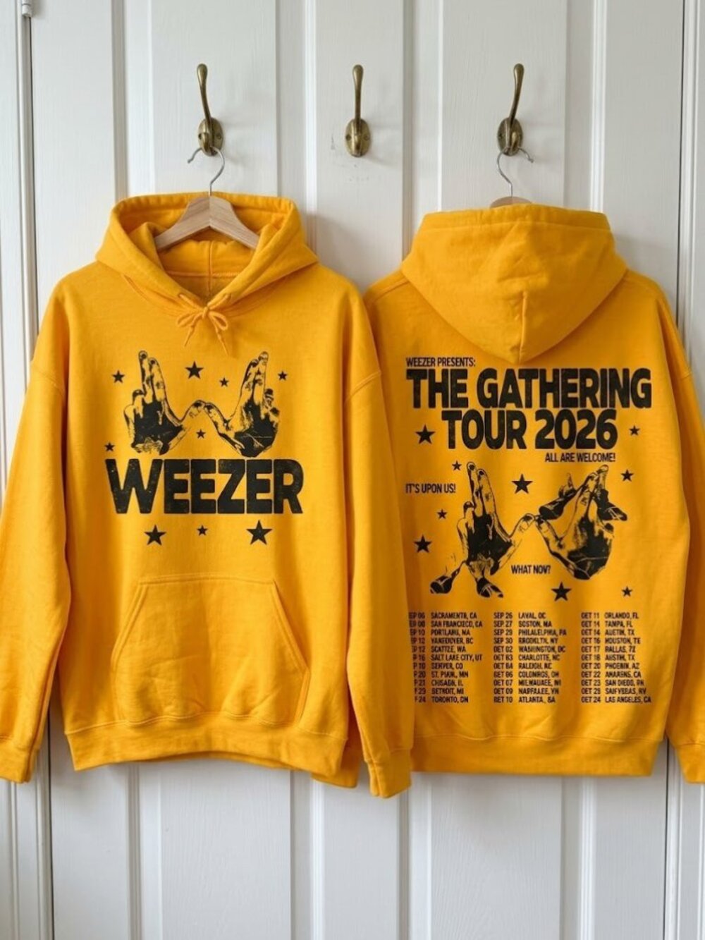 Weezer The Gathering Tour 2026 Hoodie